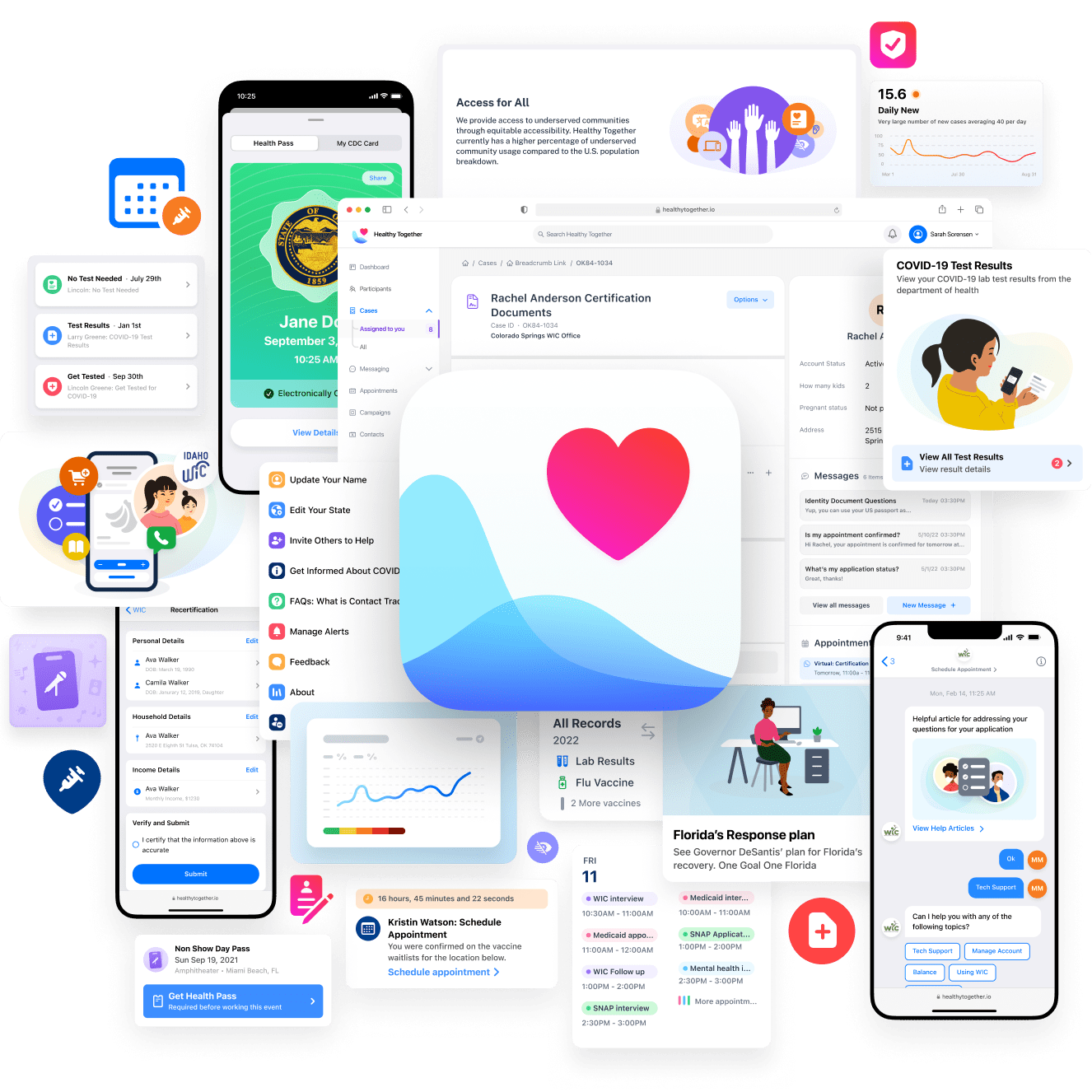 Product design across Healthy Together — project preview